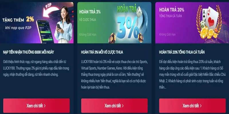 Thưởng nạp tiền và nạp lại Wipwin